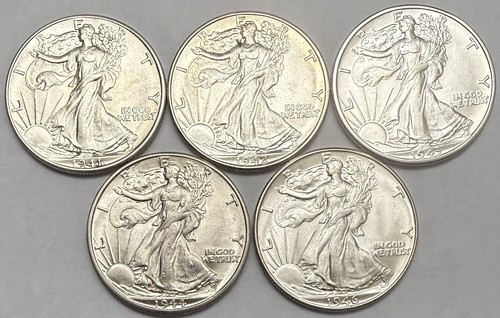 Lotto mezzi dollari liberty - mezzi,