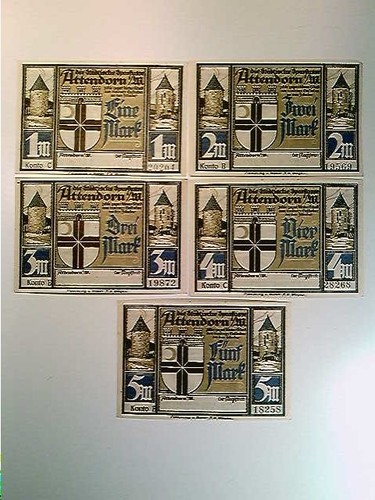 Notgeld attendorn w - attendorn, i.w